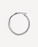 Herringbone Layered Anklet