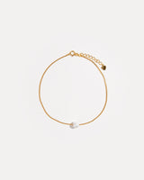 Minimal Pearl Anklet