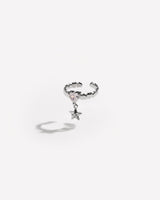 Heart and Star Dangle Ring