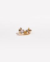 Cubic Zirconia Cluster Ear Cuff