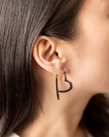 Aretes delanteros y traseros con corazón