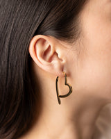 Heart Front-Back Earrings