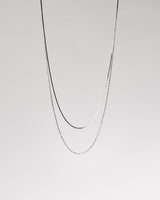 Skinny Herringbone Layered Necklace