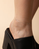 Skinny Herringbone Anklet