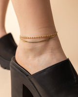 Herringbone Layered Anklet