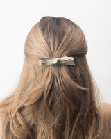 Leather Bow Barrette