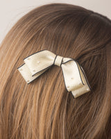 Bow + Pearl Hair Clips