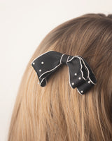 Bow + Pearl Hair Clips