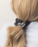 Heart Satin Scrunchie