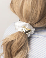 Heart Satin Scrunchie