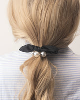 Pearl and Bow Hair Tie