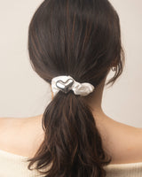 Heart Satin Scrunchie