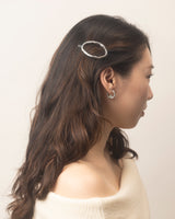 Oval Metal Barrette