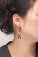 Asymmetrical Puzzle Earrings