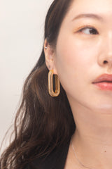 Long Pavé Hoops