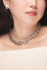 Dual Pearl Chain Necklace