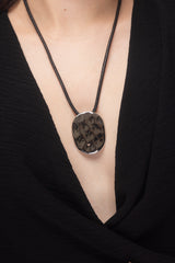 Hammered Pendant Necklace