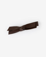 Leather Bow Barrette