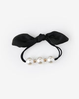 Pearl and Bow Hair Tie