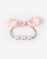 Pearl and Bow Hair Tie