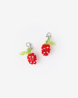 Beaded Strawberry Shoe Charm Set