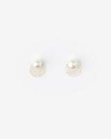 Pearl Disc Earrings