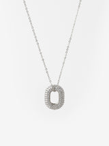 Pavé Oval Necklace