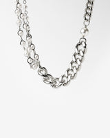 Dual Pearl Chain Necklace