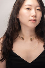 Double Orb Choker Necklace