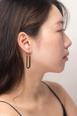 U-Bar Drop Earrings